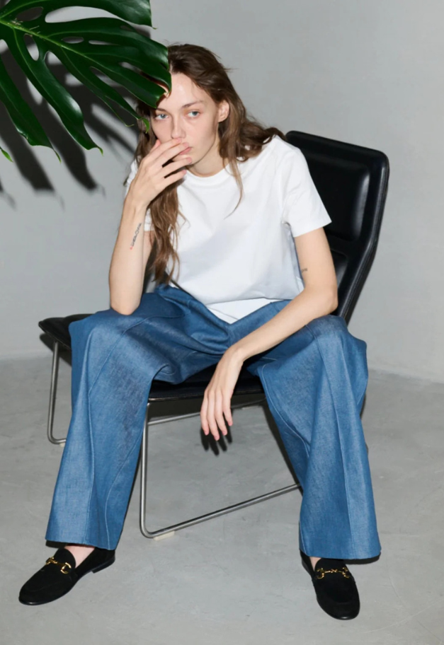 Nicolas Jenson 【TUNING】DENIM WIDE SLACKS