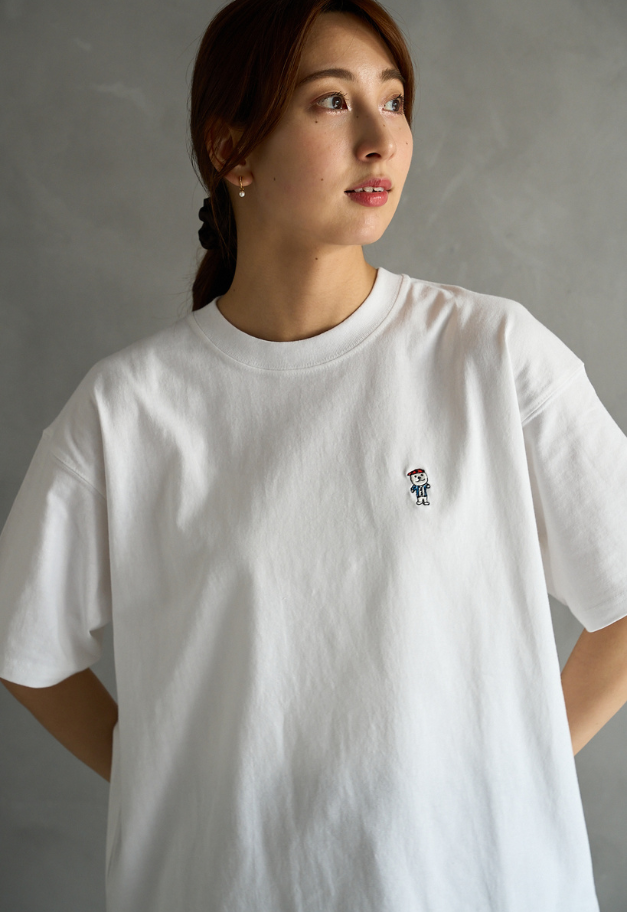 pocotan 【別注】RUSSELL ATHLETIC ポコたん刺繍Tシャツ