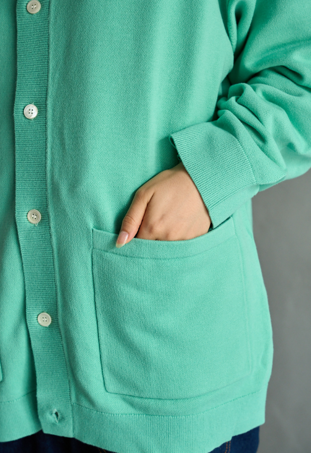 RYE TENDER KEAP SHIRTS CARDIGAN【BLACK/GREIGE/MINT UNISEX】