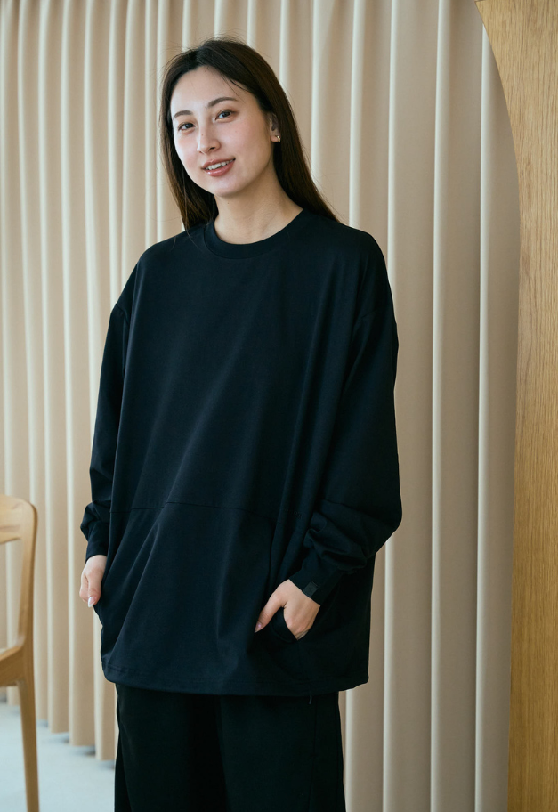 +phenix DRAWSTRING LONG SLEEVE TEE【UNISEX】