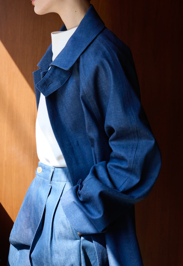 Nicolas Jenson DENIM RAGLAN CAR COAT