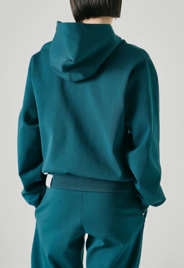 ◆[バイバック保証] &MOSS 【クーポン割引】COMFORT KNIT SHORT HOODIE(W)