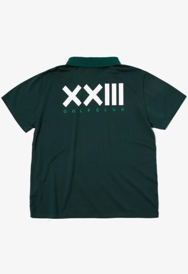 C'est Vingt-Trois GOLF GIZA COTTON POLO GOLF CLUB TEE【GREEN 残りL1点】