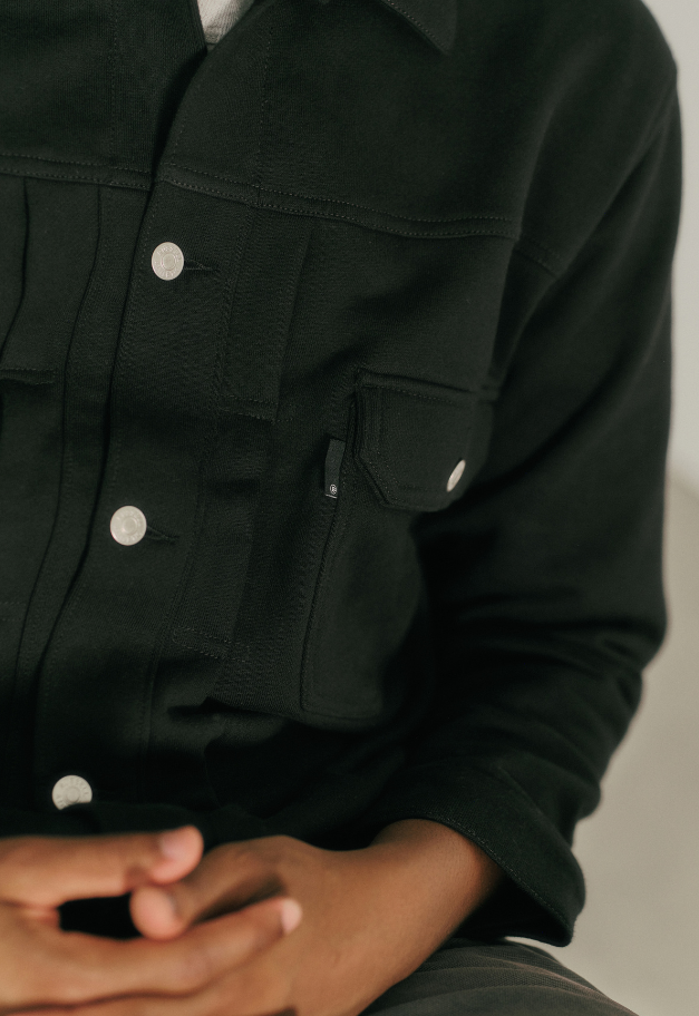 BerBerJin RUSSEL×BerBerJin Pro Cotton Loopback Terry Sweat Trucker Jacket
