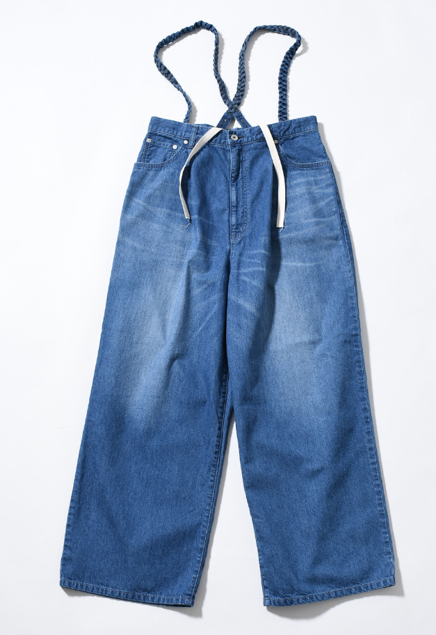 JOHNBULL DENIM SUSPENDER TANK PANTS