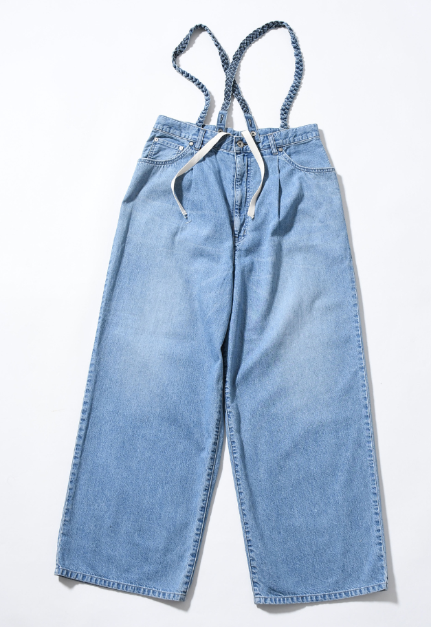 JOHNBULL DENIM SUSPENDER TANK PANTS