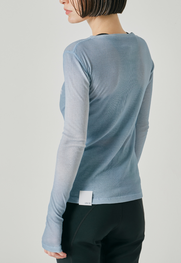 ◆[バイバック保証] &MOSS 【クーポン割引】DRY RIB SEE-THROUGH T-SHIRTS