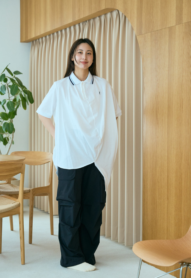 ANREALAGE BALL EMBROIDERY POLO SHIRT【UNISEX】