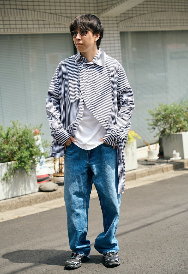 ANREALAGE BALL STRIPE SHIRT【UNISEX】