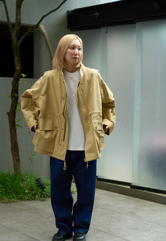 ◆[バイバック保証] ARMY TWILL COTTON NYLON STAND COAT