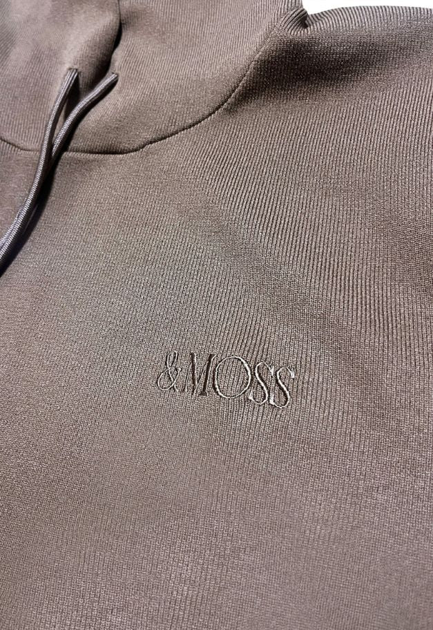 ◆[バイバック保証] &MOSS 【クーポン割引】COMFORT KNIT SHORT HOODIE(W)