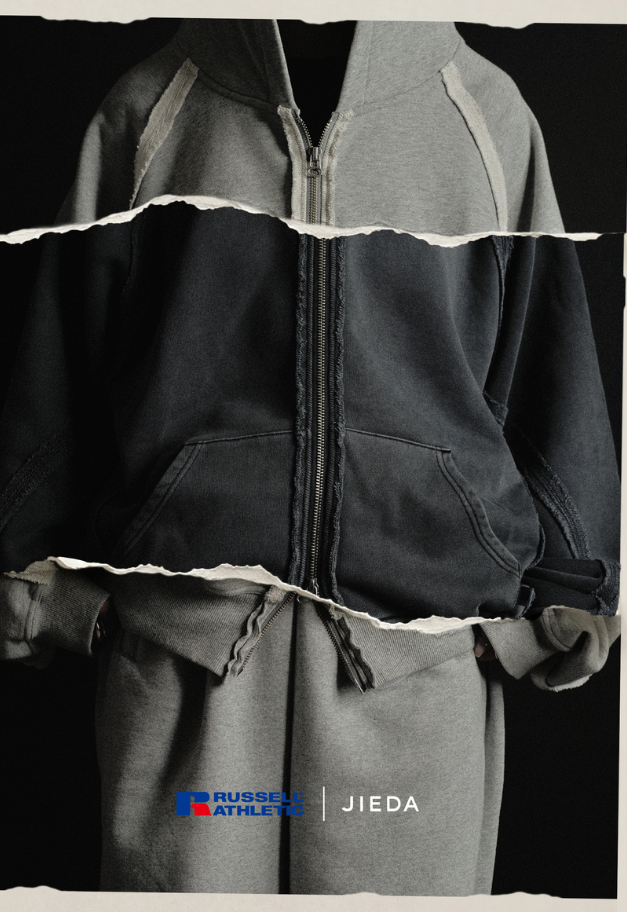JieDa RUSSELL×JieDa Campus Sweat Zip Hoodie【予約商品】