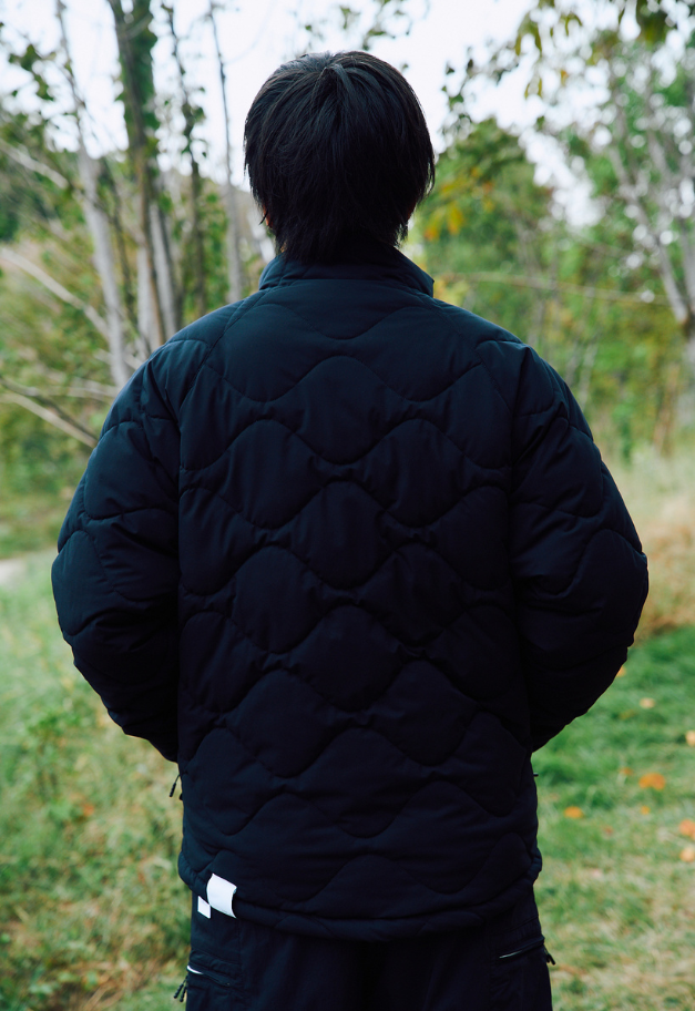 ◆[バイバック保証] &MOSS 2WAY MATTE STRETCH QUILTED JACKET