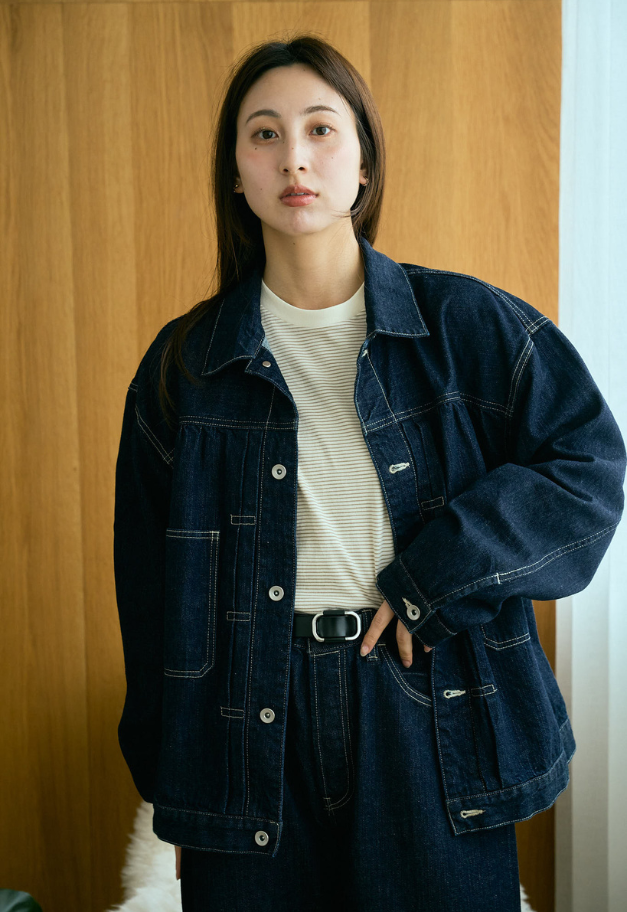PORTER CLASSIC STEINBECK DENIM JACKET【DARK NAVY/UNISEX 残M1点】