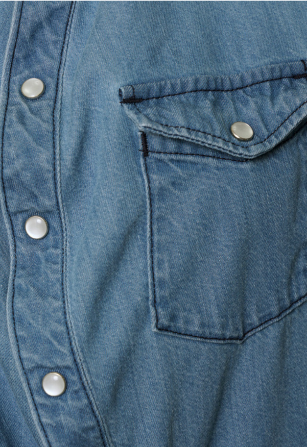 ANREALAGE BALL LIGHT DENIM SHIRT