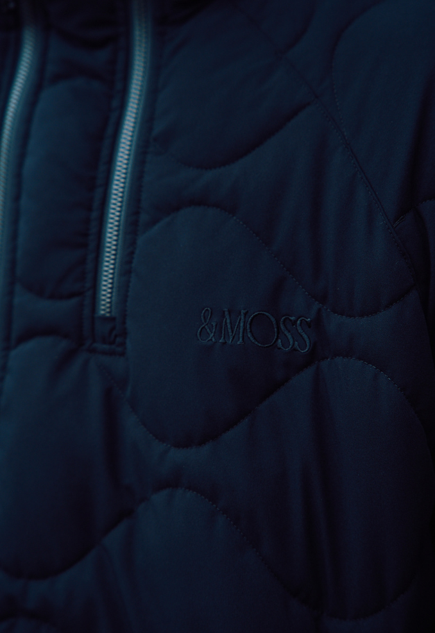 ◆[バイバック保証] &MOSS 2WAY MATTE STRETCH QUILTED JACKET