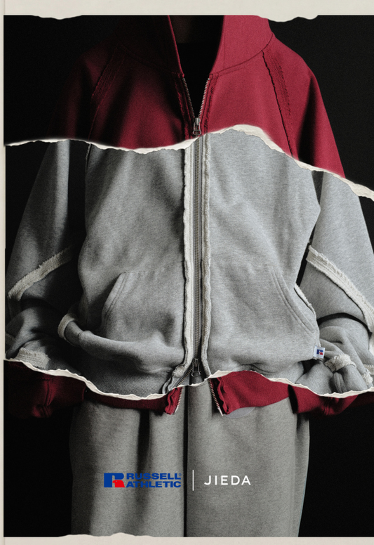 JieDa RUSSELL×JieDa Campus Sweat Zip Hoodie【予約商品】