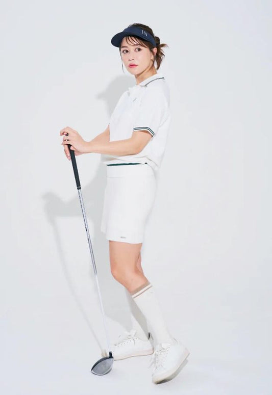 LE.NAN Terry Pique Skirt 【WHITE】