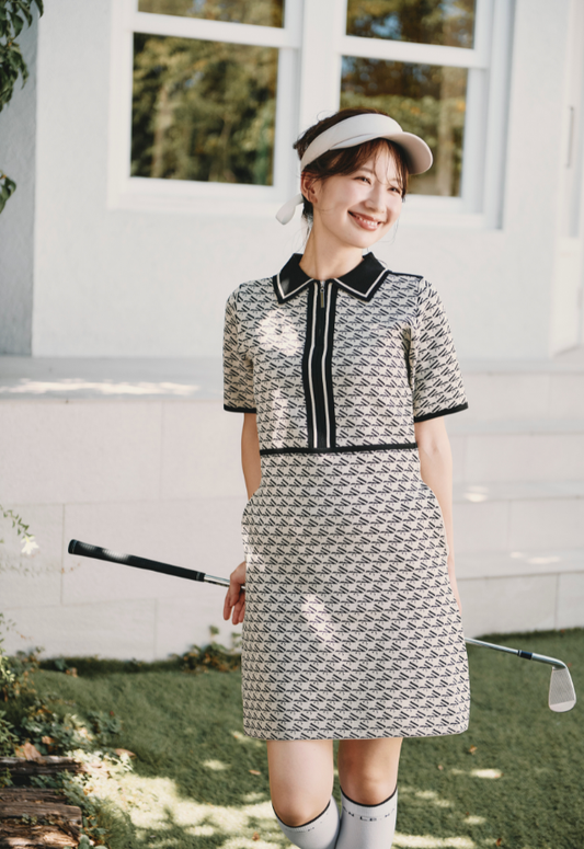 LE.NAN Logo zip one-piece