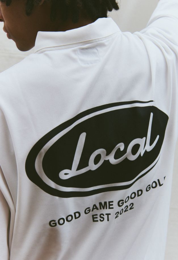 Local GOLF Good Game Ellipse S/S POLO【残り各1点  WHITE/BLACK】