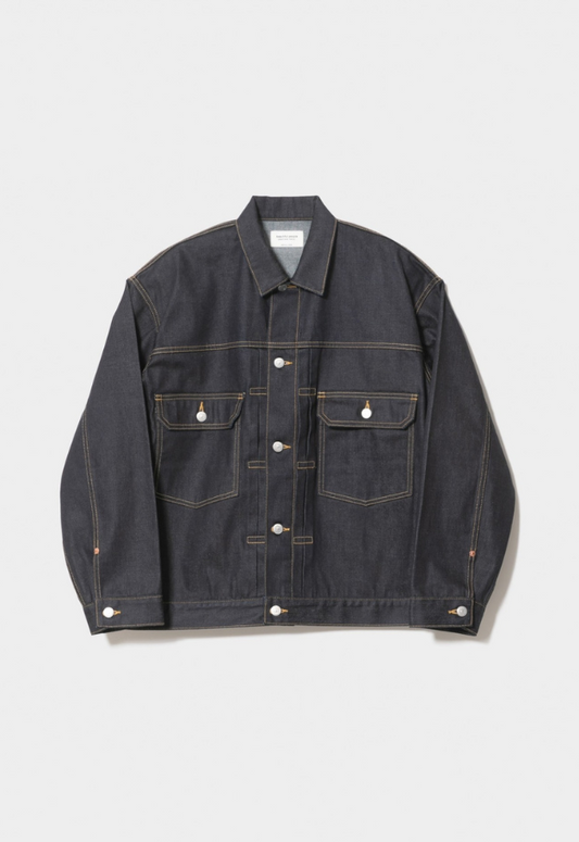 beautiful people selvedge denim square big blouson