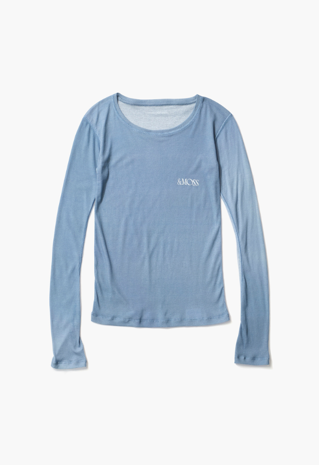 ◆[バイバック保証] &MOSS 【クーポン割引】DRY RIB SEE-THROUGH T-SHIRTS