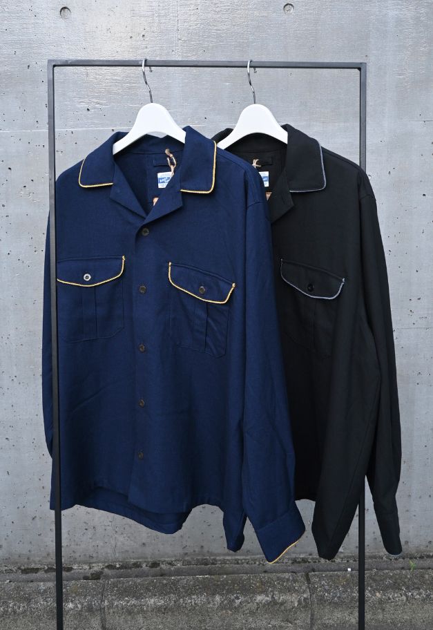 ARMY TWILL TR PARADE SHIRT【NAVY/BLACK】