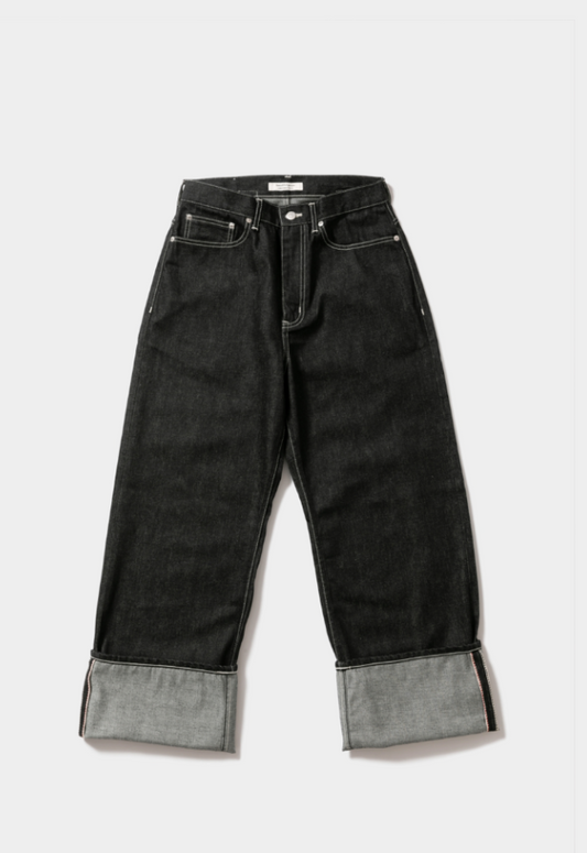 beautiful people selvedge denim oldies fit【black/indigo】