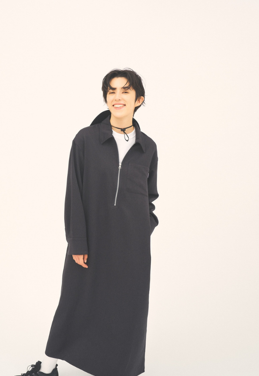 THOUSANDMILE WOOL LIKE HALF ZIP OP