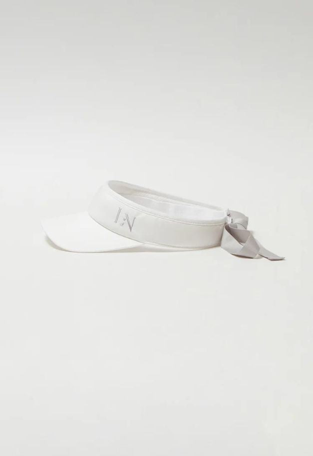 LE.NAN Logo ribbon sunvisor【 WHITE×GRAYGE/NAVY×WHITE】