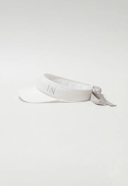 LE.NAN Logo ribbon sunvisor【 WHITE×GRAYGE/NAVY×WHITE】