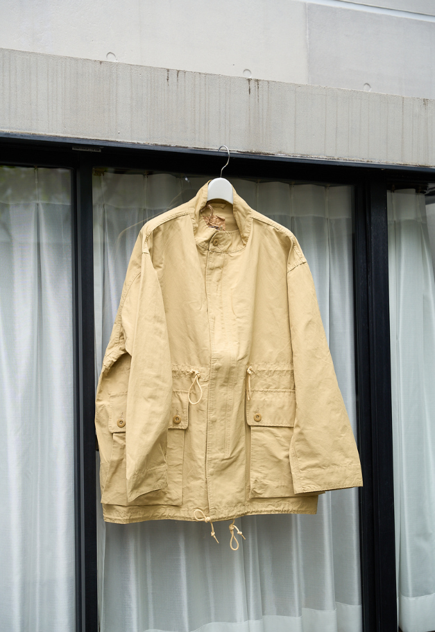 ARMY TWILL COTTON NYLON STAND COAT【KHAKI/BEIGE/BLACK】