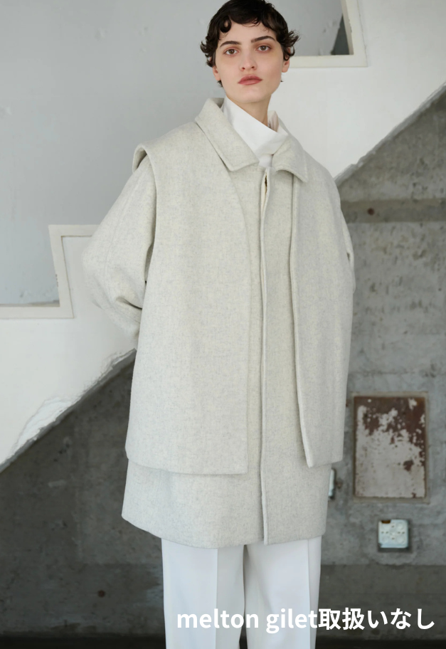 Nicolas Jenson LAMS WOOL MELTON RAGLAN CAR COAT