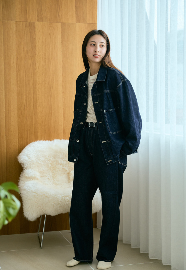 PORTER CLASSIC STEINBECK DENIM PANTS【DARK NAVY/UNISEX 残各1点】