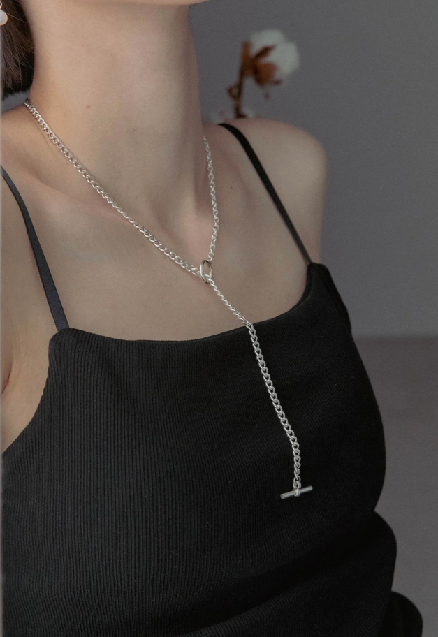 Scat "Chain" lariat necklace