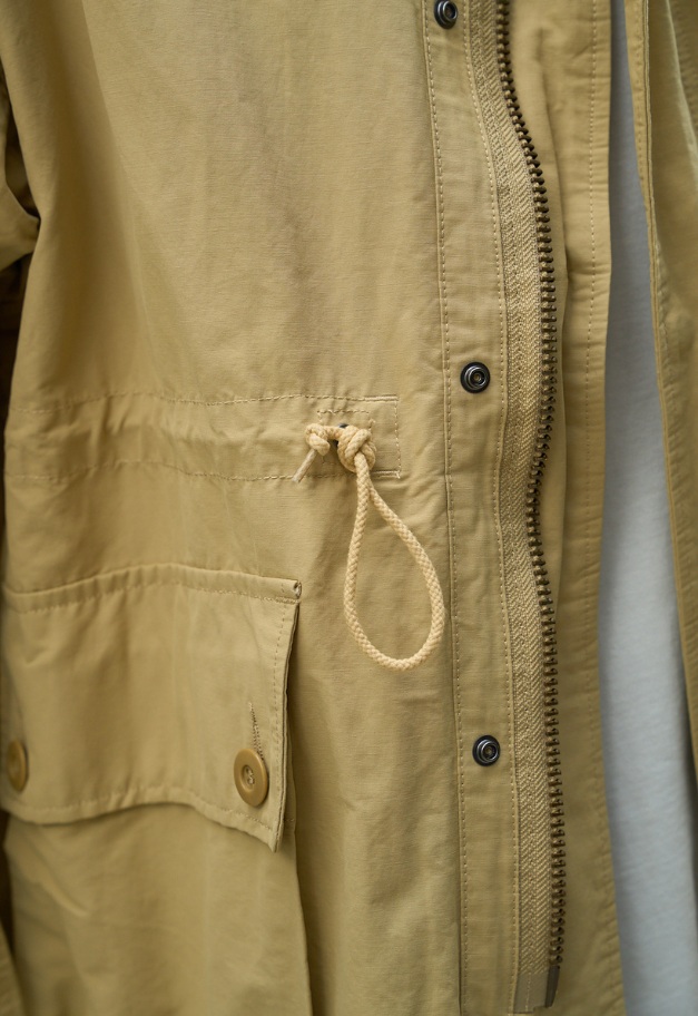 ARMY TWILL COTTON NYLON STAND COAT【KHAKI/BEIGE/BLACK】