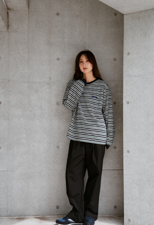 THOUSANDMILE LONG SLEEVE T BORDER