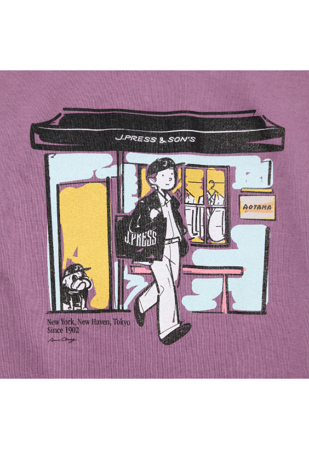 J.PRESS【AaronChang/UNISEX】ILLUST-T