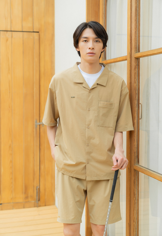 LE.NAN Mens Relax Half Pants