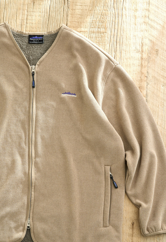 THOUSANDMILE KNIT FLEECE ZIP CARDIGAN