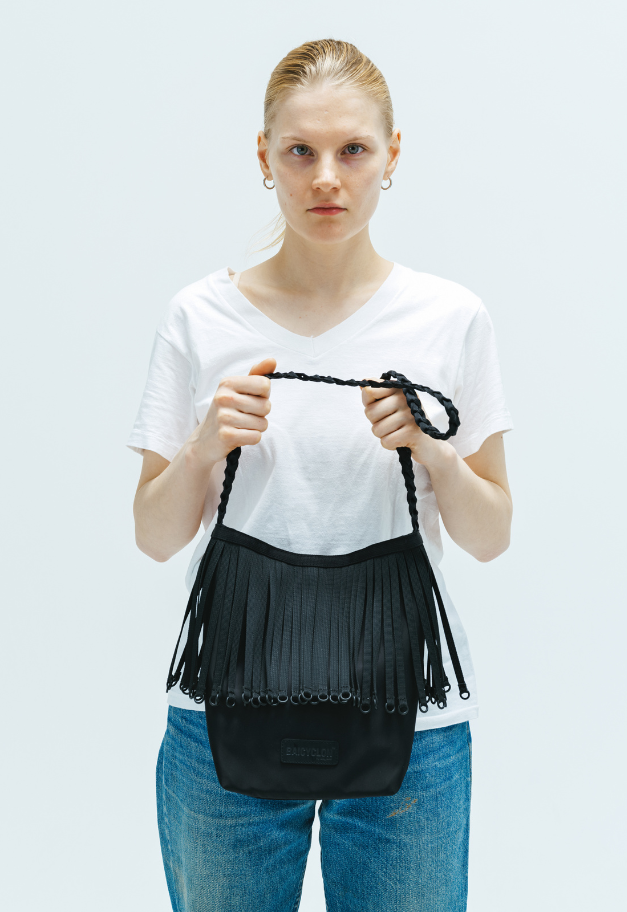 BAICYCLON TAPE FRINGE ONE SHOUDER BAG(L) BCL-84