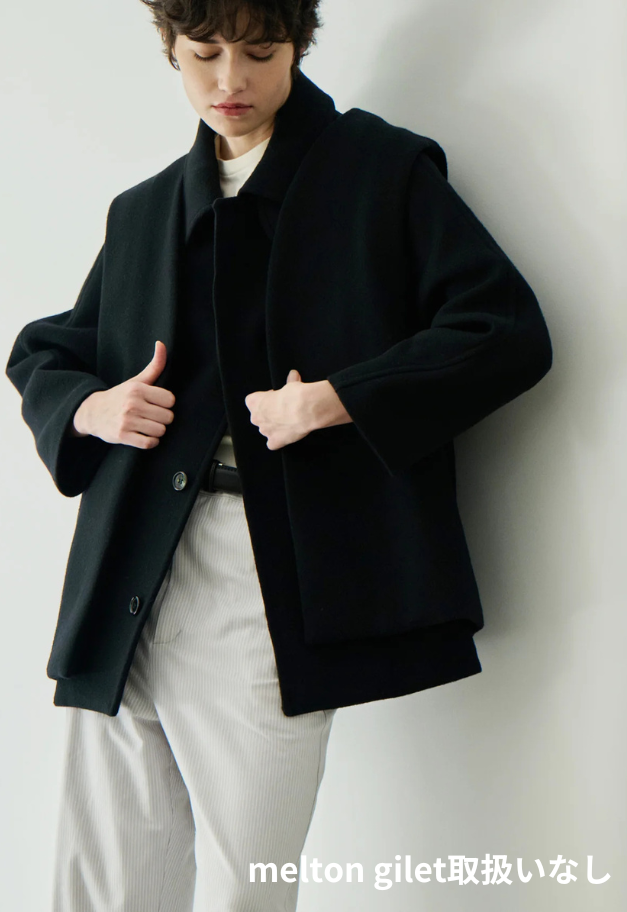 Nicolas Jenson LAMS WOOL MELTON RAGLAN CAR COAT