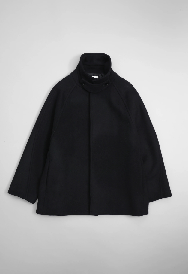 Nicolas Jenson LAMS WOOL MELTON RAGLAN CAR COAT