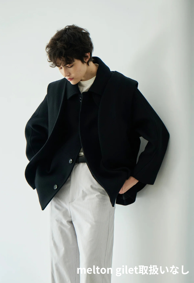 Nicolas Jenson LAMS WOOL MELTON RAGLAN CAR COAT