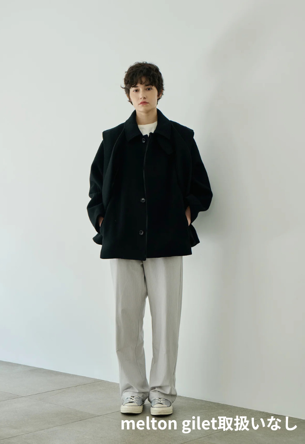 Nicolas Jenson LAMS WOOL MELTON RAGLAN CAR COAT