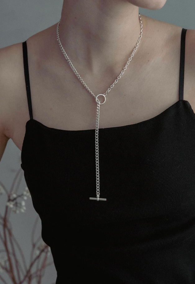 Scat "Chain" lariat necklace