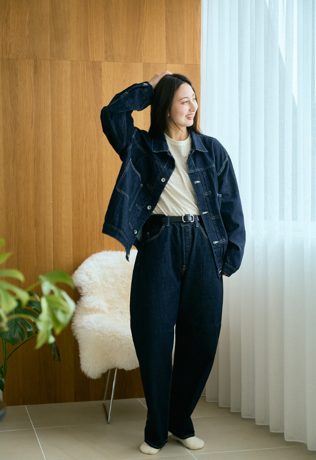 PORTER CLASSIC STEINBECK DENIM PANTS【DARK NAVY/UNISEX 残各1点】