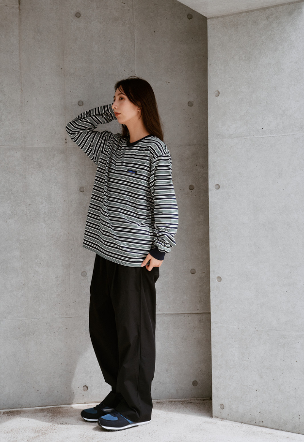 THOUSANDMILE LONG SLEEVE T BORDER