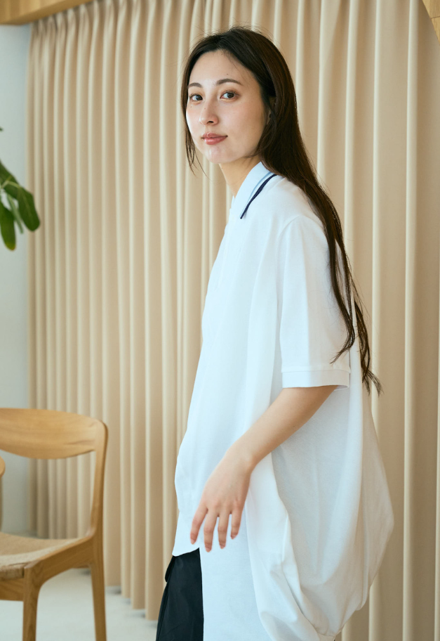 ANREALAGE BALL EMBROIDERY POLO SHIRT【UNISEX】