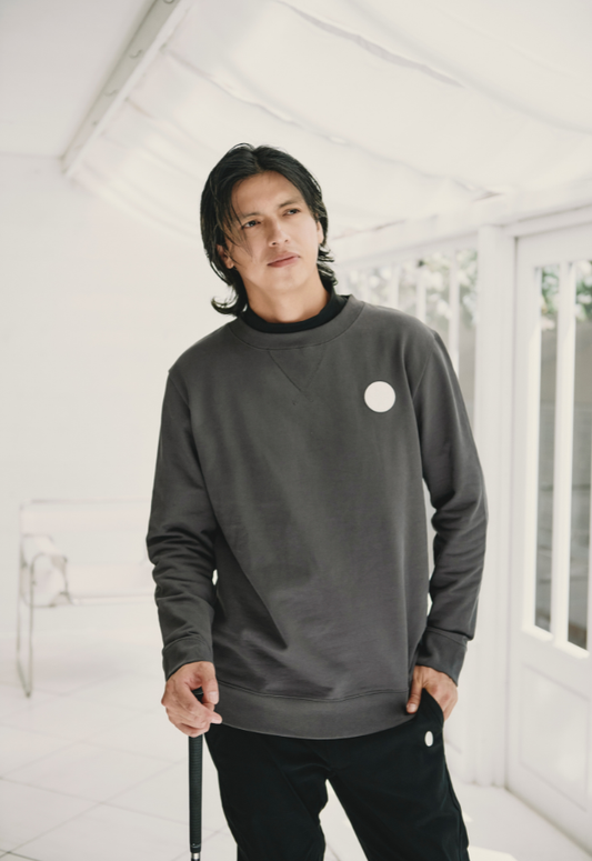 LE.NAN HEAVYWEIGHT CREW-NECK